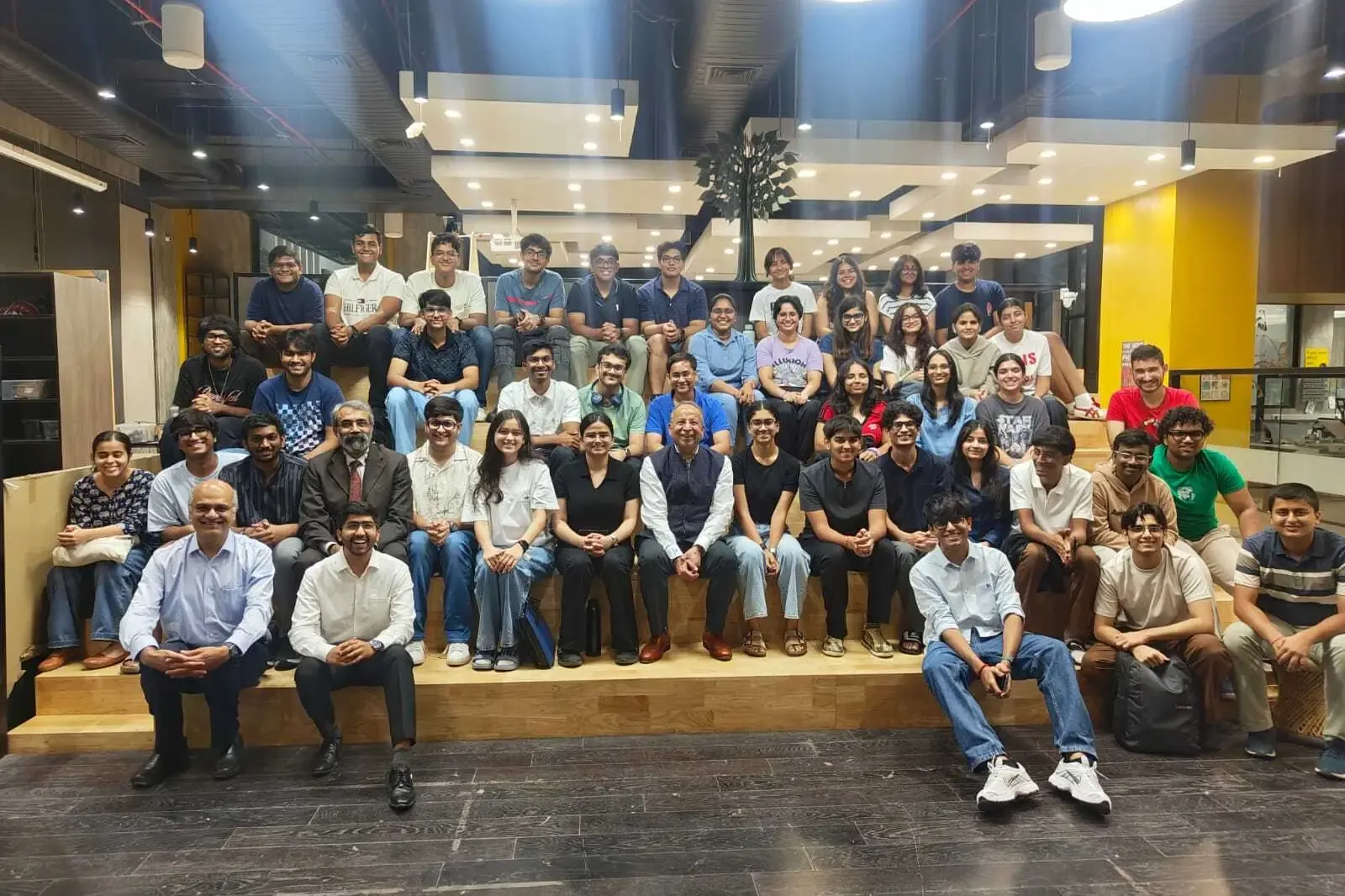 Students and researchers gathered together